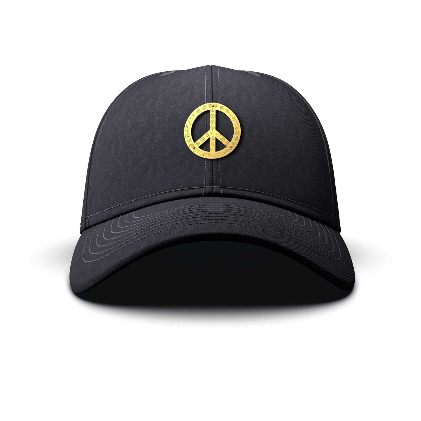 Peace Sign - Single 24K Gold Charm/M